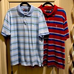 2 - mens Chaps polo shirts XXL. Good clean shirts. Lot of 2